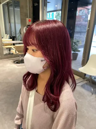 ロング カラー iLi🫧kim ryongna🦋のヘアスタイル