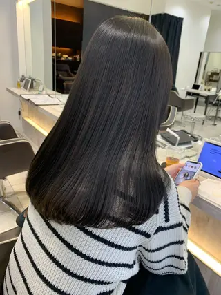 ロング カラー 🌫️縮毛矯正/髪質 改善/ゆずる🌫️のヘアスタイル