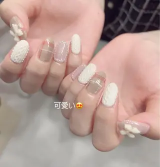 ネイル 北浦和 自爪育成ケアのネイルデザイン