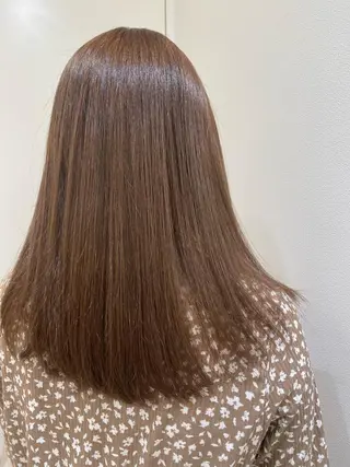 セミロング カラー 顔周り/韓国レイヤー junkaのヘアスタイル