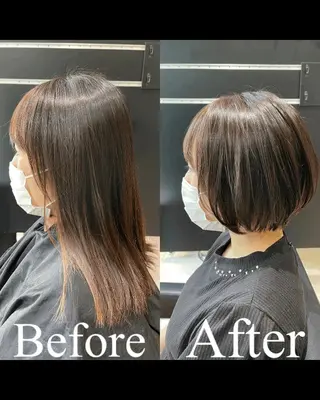 ショート カラー biscohair 髪にドラマを。のヘアスタイル