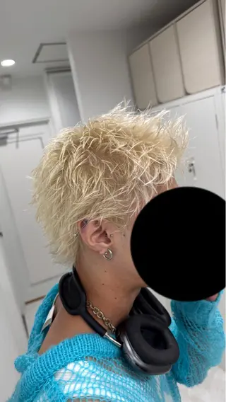 ショート カラー メンズ メンズ特化美容師花原 雅人のヘアスタイル
