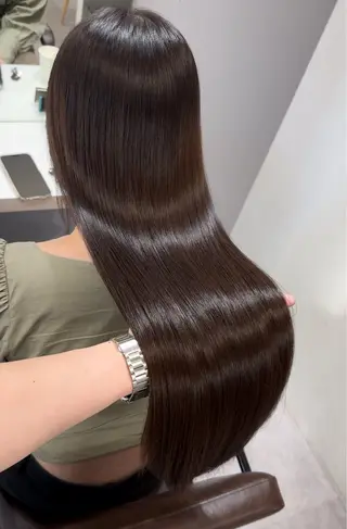 ロング 髪質改善×縮毛矯正 Core 片山健太のヘアスタイル