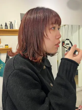 ミディアム カラー nishihama nanaのヘアスタイル
