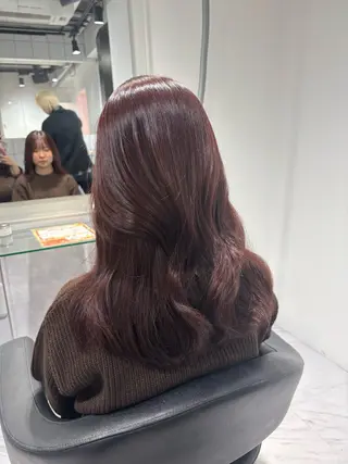 ロング カラー 表参道♡暗髪^ྀི 艶カラー♡アユミのヘアスタイル