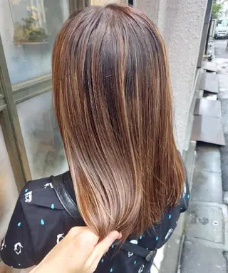 ロング カラー grow上野御徒町【グロウ】所属・ブリーチ・ハイトーン 特化🎉内山のヘアスタイル