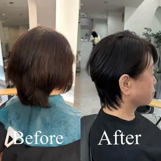 ショート カラー qumu 横浜所属・神永🌿ショート/ ボブ/髪質改善/横浜のヘアスタイル