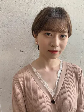 ショート カラー Fuuu《フゥ》所属・シノザキ シンゴのヘアスタイル