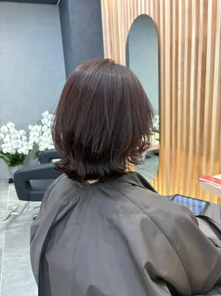 ショート ヘアアレンジ Ella所属・nana【艶髪】/ レイヤー/縮毛矯正のヘアスタイル