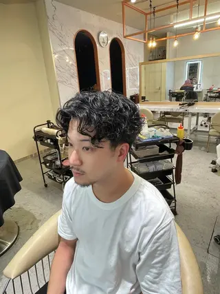 ミディアム パーマ メンズ 🐱saito kosuke🐱のヘアスタイル