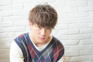 ショート カラー パーマ メンズ 🌞メンズパーマ ONOE💈のヘアスタイル