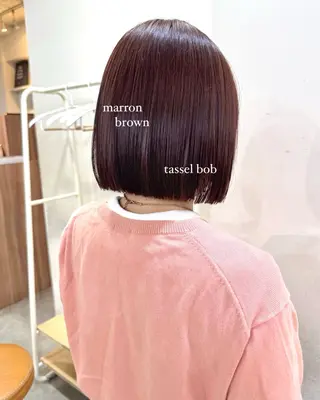 ショート カラー yuuka/ボブ/ダ ブルカラー/髪質改善のヘアスタイル