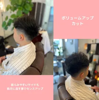 パーマ メンズ 薄毛専門 メンズカットREEのヘアスタイル