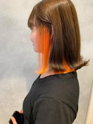 ミディアム カラー 森田 尚貴のヘアスタイル