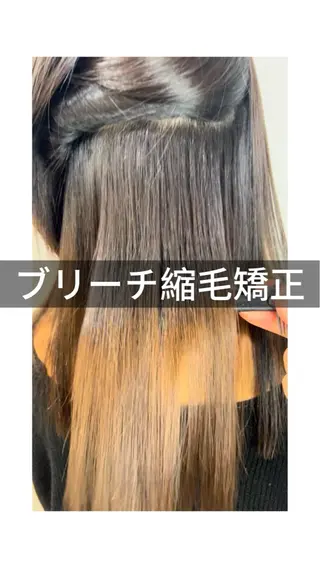 パーマ 武田涼レイヤーカット 髪質改善×縮毛矯正のヘアスタイル