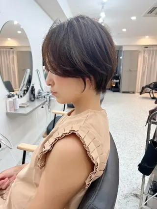 ショート パーマ カラー 田邉 真之助のヘアスタイル