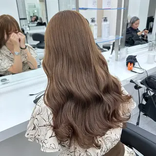 ロング カラー ダブルカラー 韓国ヘアKYONのヘアスタイル