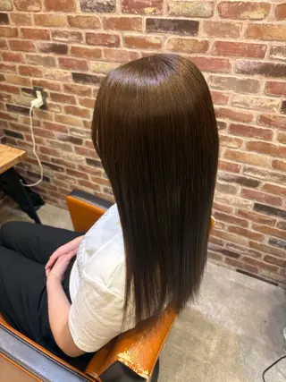 カラー Agu hair seamo 下関所属・鳥打 莉朱のヘアスタイル