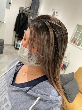 ロング カラー 京都美容師 塩のヘアスタイル