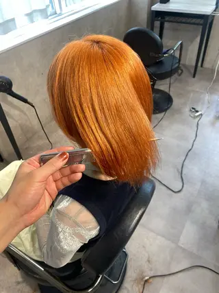 カラー Seleneコウキ ブリーチ/ハイトーンのヘアスタイル