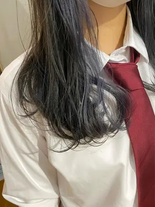 ロング カラー 齋藤 リクのヘアスタイル