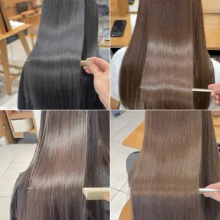 ロング カラー ヘアアレンジ ブリーチなしで透明感 艶カラー【Ryo】のヘアスタイル