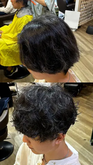 ショート 🎀ハイトーン/ 艶カラー/夕月🎀のヘアスタイル