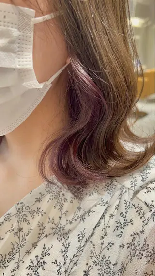 ミディアム カラー 縮毛矯正×艶カラー /中村勇太のヘアスタイル