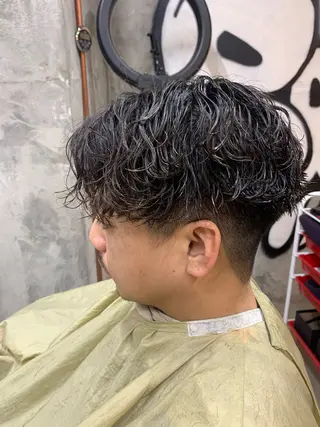 パーマ メンズ ⚡️メンズパーマ特化 mens支持◎/忠地のヘアスタイル