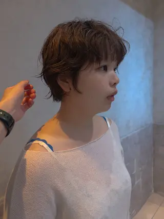 ショート パーマ THOiRY栄所属・三宅航平 モデル募集⭐️のヘアスタイル