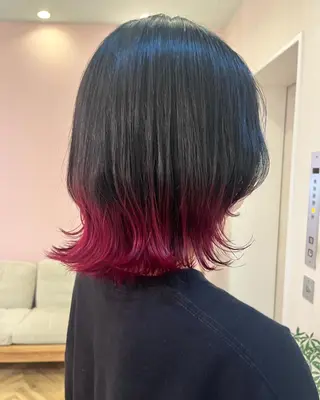 ミディアム カラー ヘアアレンジ ブリーチなし/ レイヤー🌿runaのヘアスタイル