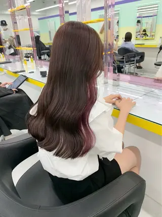 ロング カラー ヘアアレンジ メンズ特化/パーマ/ カット/カラー/るなのヘアスタイル