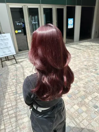 ロング カラー 顔周り似合わせ・巻け るレイヤー水谷航大のヘアスタイル