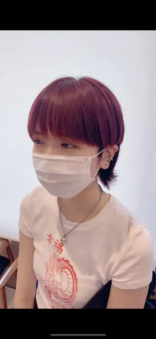 ショート カラー teddy所属・韓国レイヤー//ブラ ウンカラー🐼メイのヘアスタイル