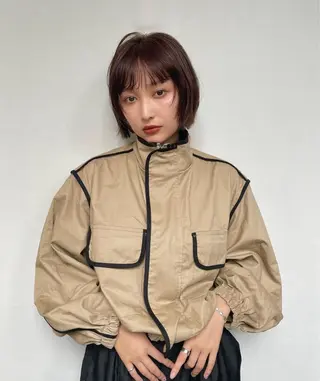 ショート カラー ヘアアレンジ 脇野 茉優のヘアスタイル