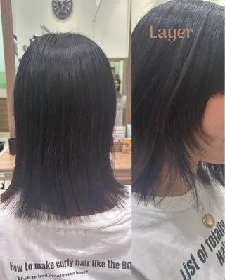 ミディアム 鈴木 かのんのヘアスタイル
