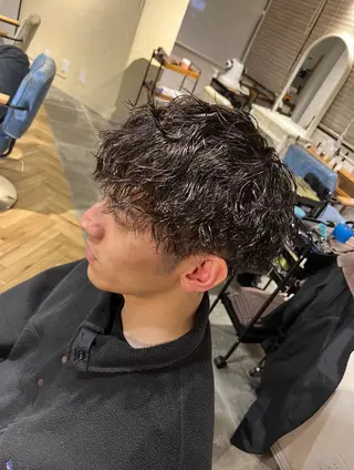 ショート パーマ メンズ umber  royce所属・🫟メンズスタイル 特化型マナ🫟のヘアスタイル