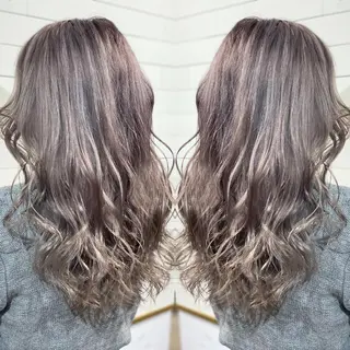 セミロング カラー パーマ ヘアアレンジ メンズ キッズ ネイル マツエク・マツパ 髪質改善×ハイトーン 中田啄也のヘアスタイル