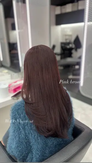 ロング カラー 🤍レイヤー/顔周り 暖色hirari🤍のヘアスタイル