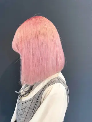 カラー 長尾菜々美🐰 ／ハイトーンカラーのヘアスタイル