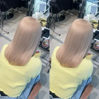 ミディアム youres hair 新宿3丁目店所属・💎髪質改善✖︎ ハイトーン💎柴田のヘアスタイル