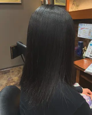 セミロング 落合 ちりのヘアスタイル