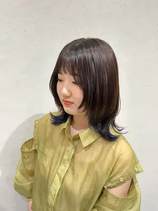 セミロング 🍒中川葵久美🍒 メンズ/パーマのヘアスタイル