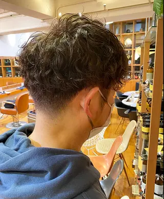 パーマ メンズ miyu カットモデル募集中のヘアスタイル