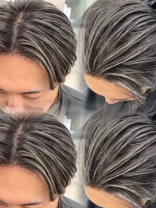 ショート 🇺🇸ルミナ🔥 外国人風ハイライトのヘアスタイル
