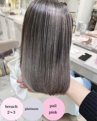 セミロング カラー 山崎俊輔/髪質改善 /バレイヤージュのヘアスタイル