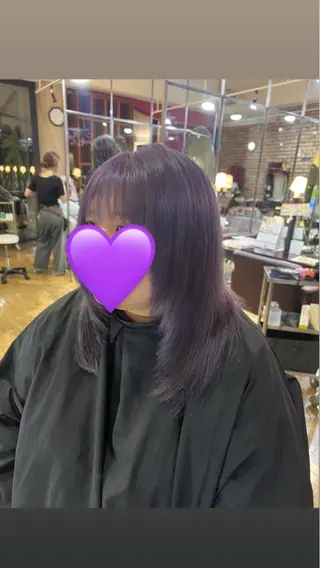 ロング カラー 只野 真衣のヘアスタイル