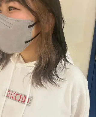ミディアム カラー ☁️透明感カラー☁️ Reikaのヘアスタイル