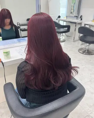 ロング カラー ヘアアレンジ トレンド暖色/ sayaka🍒のヘアスタイル