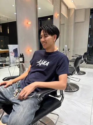 ショート カラー パーマ メンズ jr.stylist えのもとりき🏄のヘアスタイル